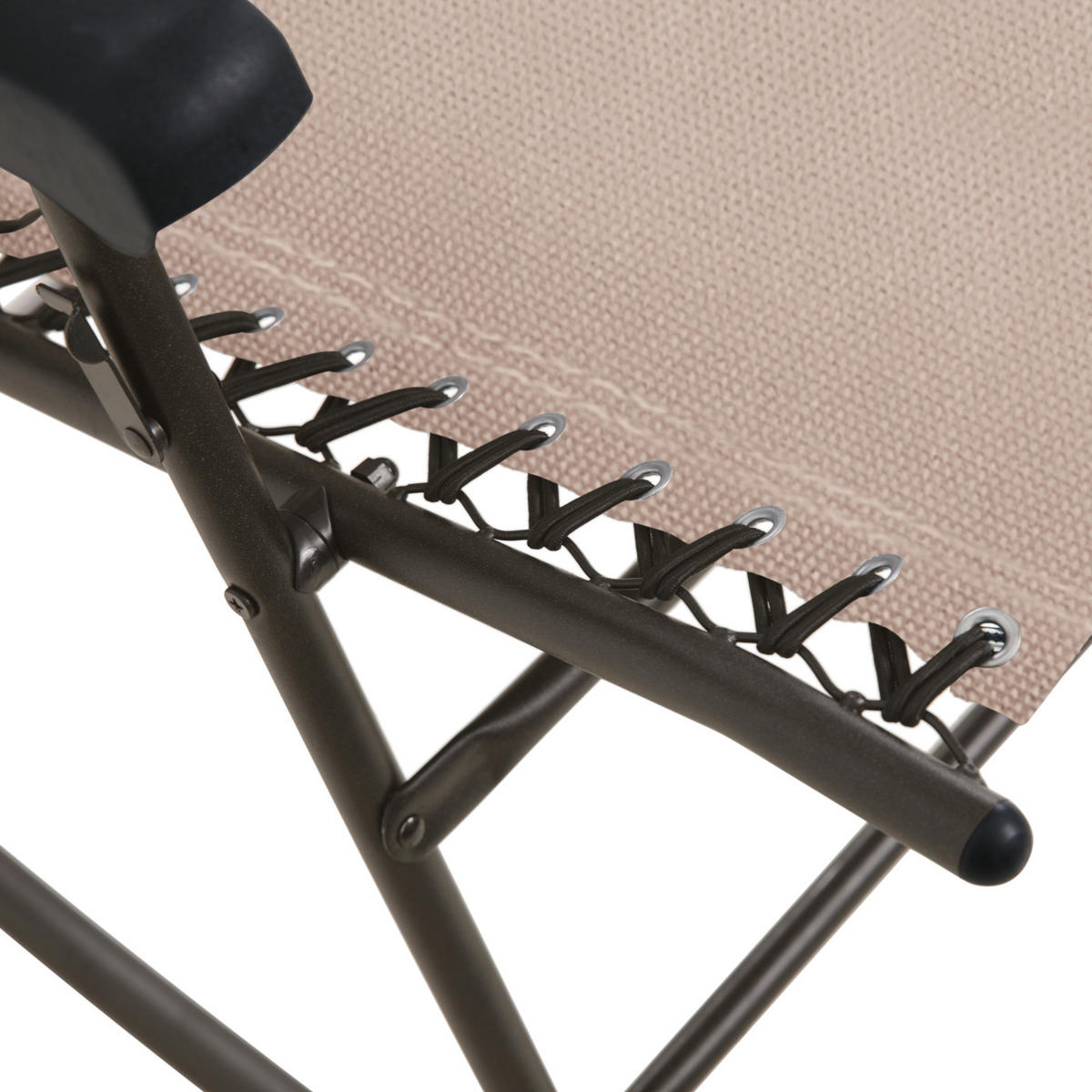 SCHAUKELSTUHL Sonnenschutz Beige - Beige, Metall (65/106/97cm) - SVITA