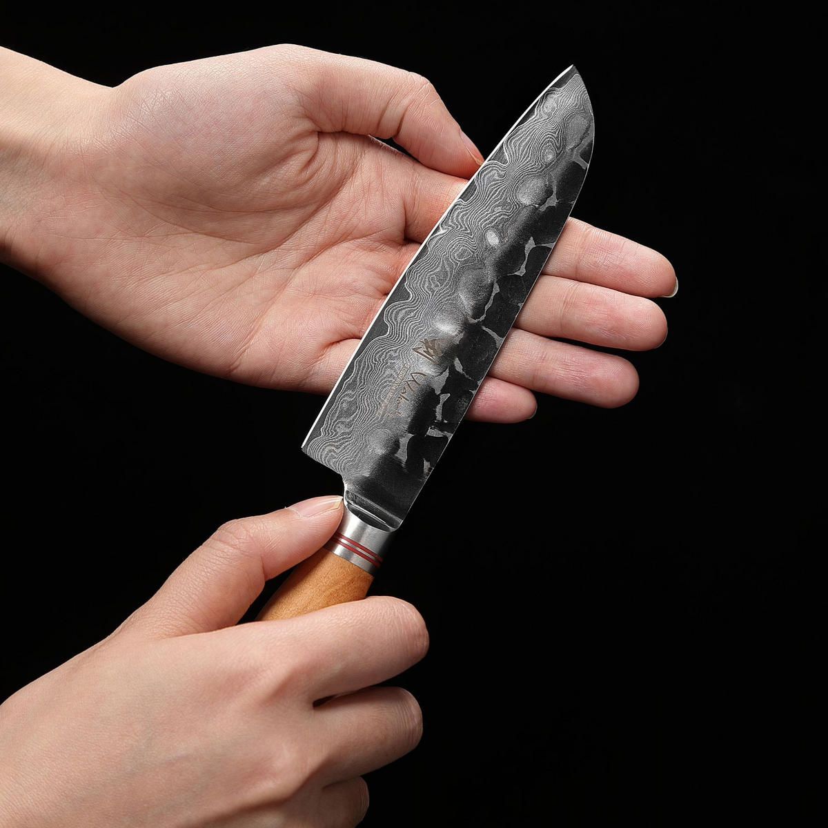 SANTOKUMESSER 13 cm - Braun, Holz/Metall (24cm) - Wakoli