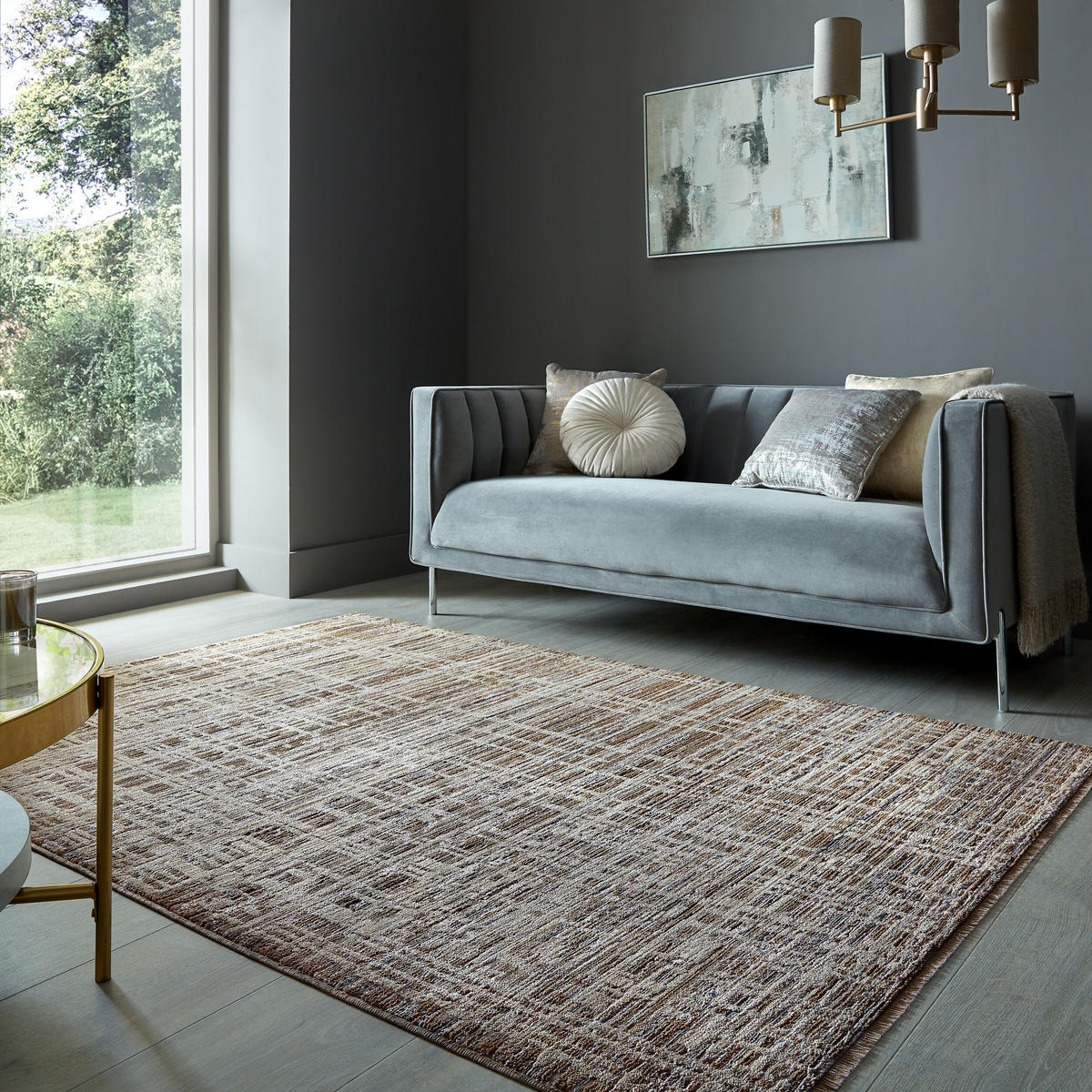 TEPPICH ADUR, geometrisch, Erdtöne, 200 x 300 cm - Braun, Textil (200/300cm) - KADIMA DESIGN