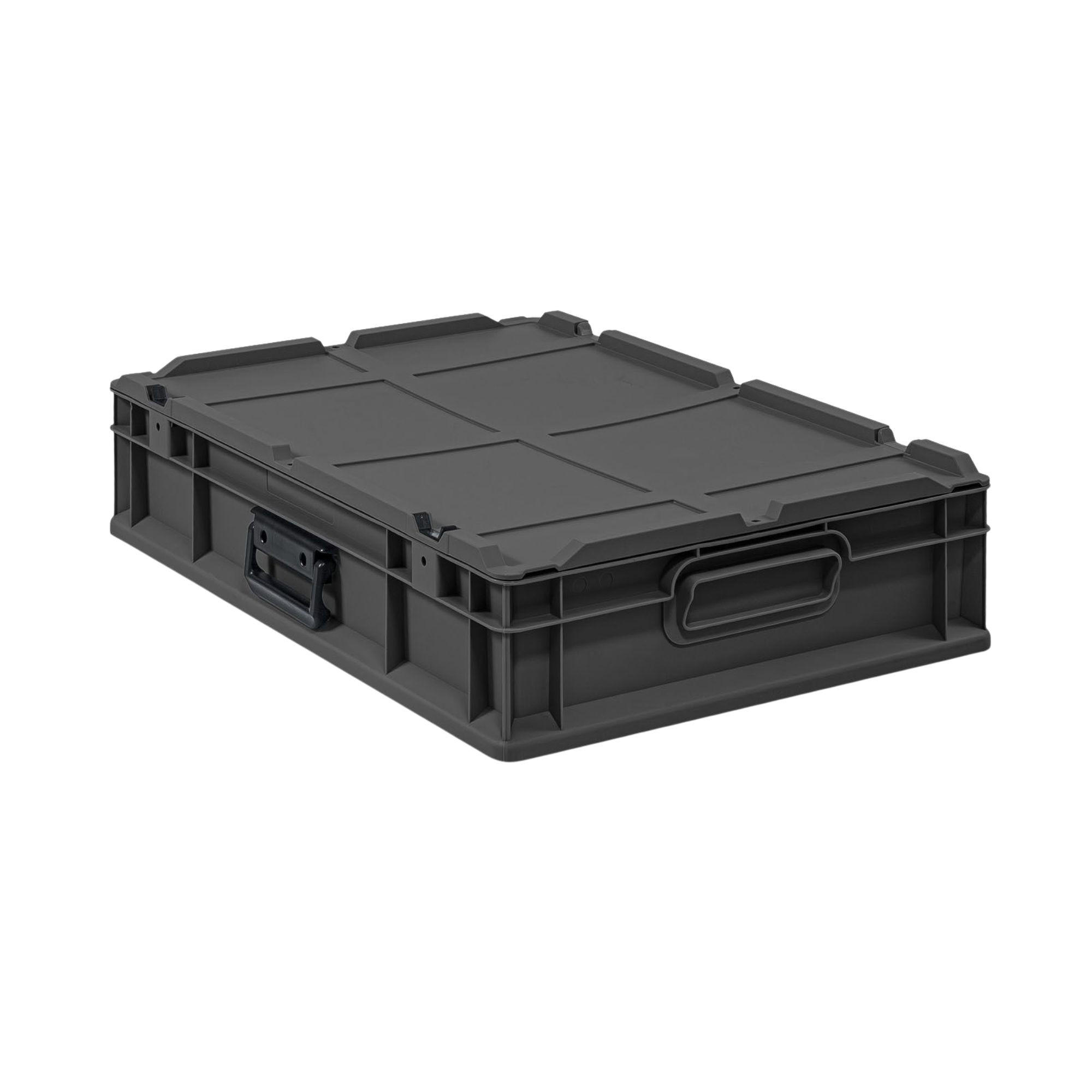 EUROBOX NextGen Portable, HxBxT 13,5x40x60cm, 23 Liter, Schwarz - Schwarz, Kunststoff (40/13.5/60cm) - PROREGAL