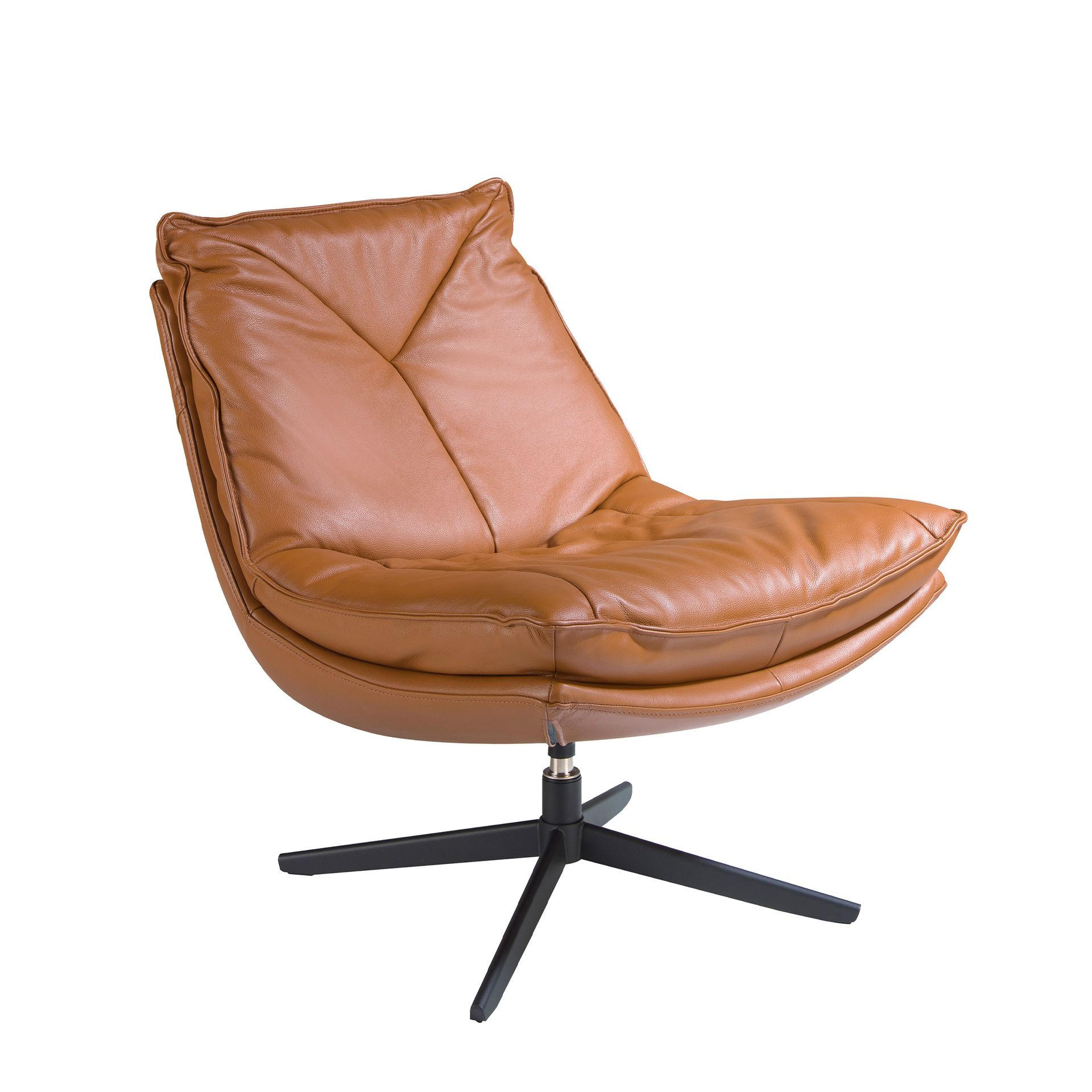 Angel Cerda Drehsessel Braun 75x87x90 cm
