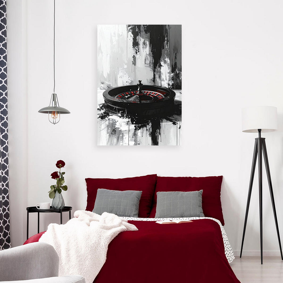 LEINWANDBILD Popkultur 80x120cm - Schwarz, Textil (80/120cm) - Feeby