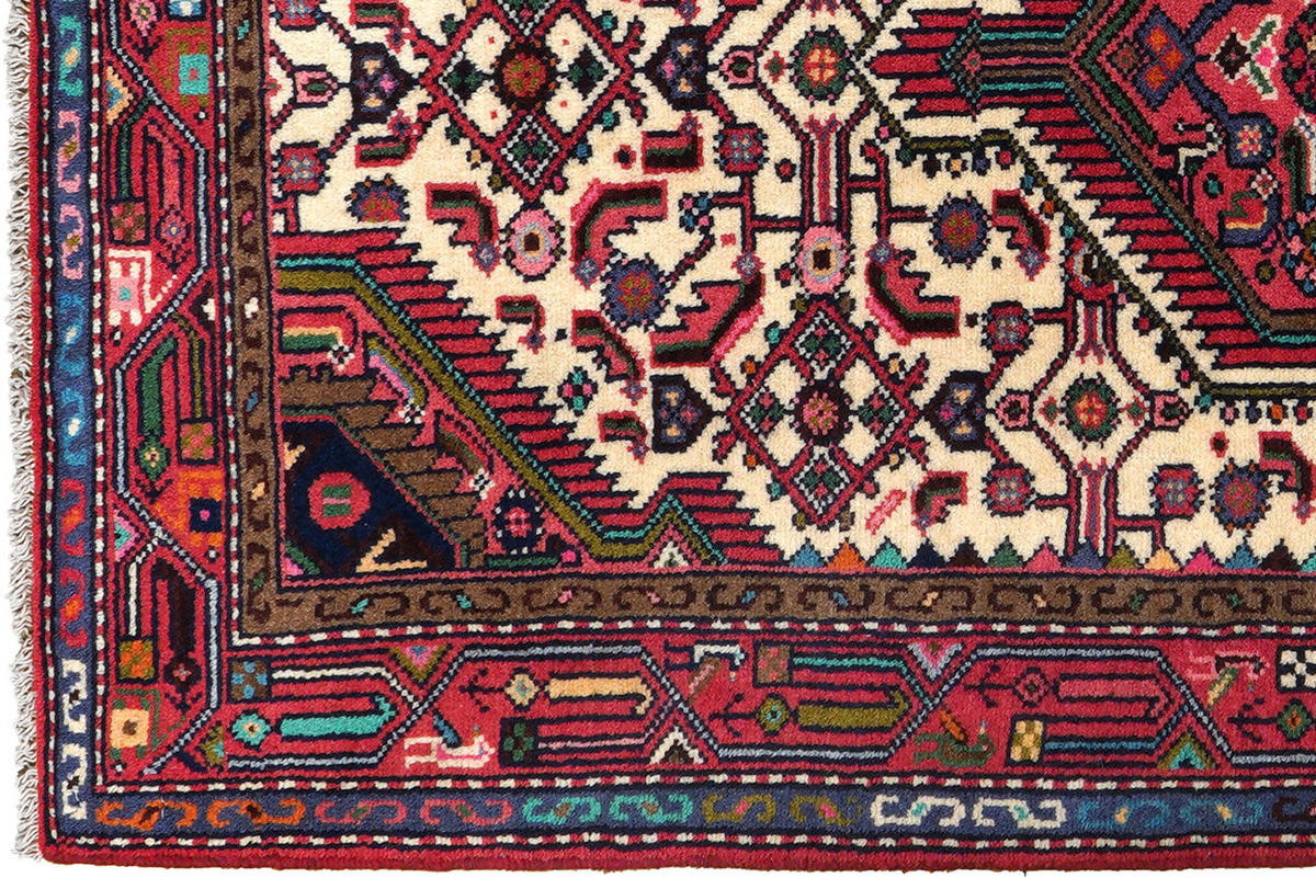 TEPPICH Assadabad Mehrfarbig 128/79 cm Schurwolle - Multicolor, Textil (79/128cm) - Looma