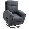 SESSEL mit Aufstehhilfe, Grau - Grau, Kunststoff (99/103/89cm) - HOMCOM