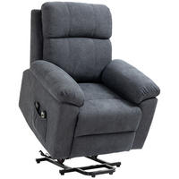 SESSEL mit Aufstehhilfe, Grau - Grau, Kunststoff (99/103/89cm) - HOMCOM