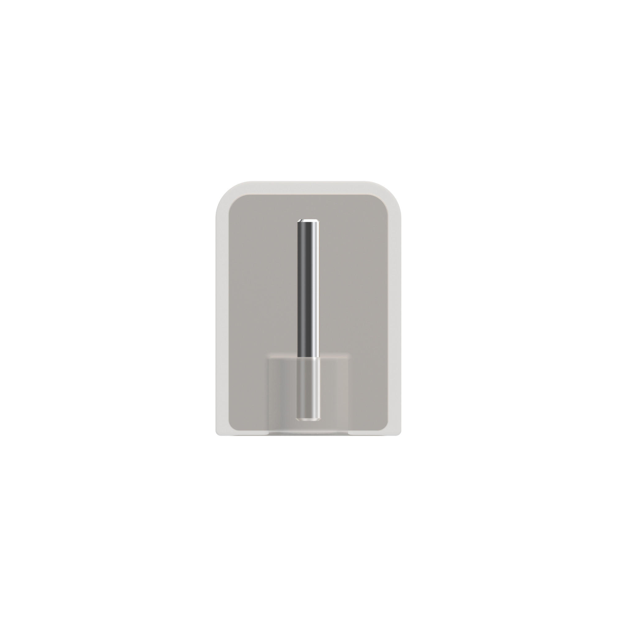 KLEBEHAKEN MIT METALLSTIFT für Vitragestangen, Glasklar, Packung 4 Stück - Transparent, Kunststoff/Metall (1.7/2.4/1.2cm) - INTERDECO