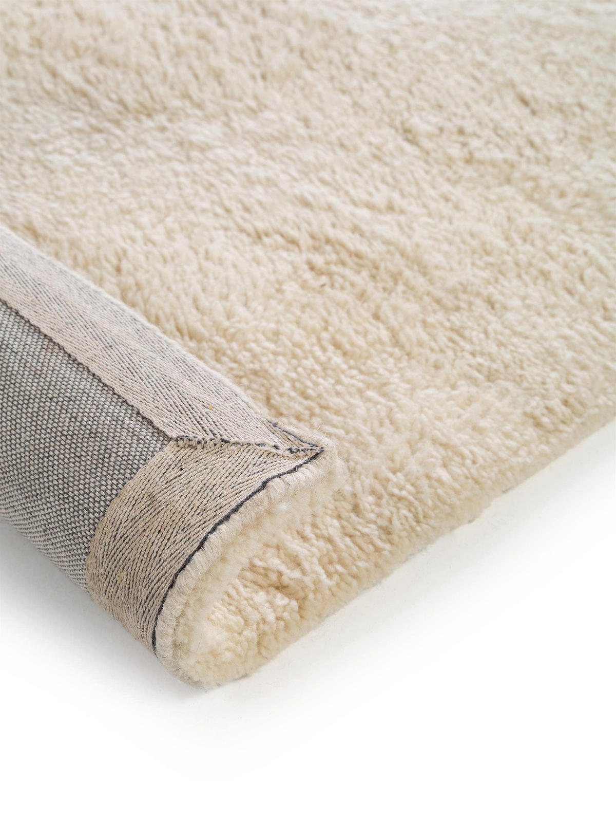 WOLLTEPPICH Berber Cream 80x150 cm - Creme, Textil (80/150cm) - benuta Pure