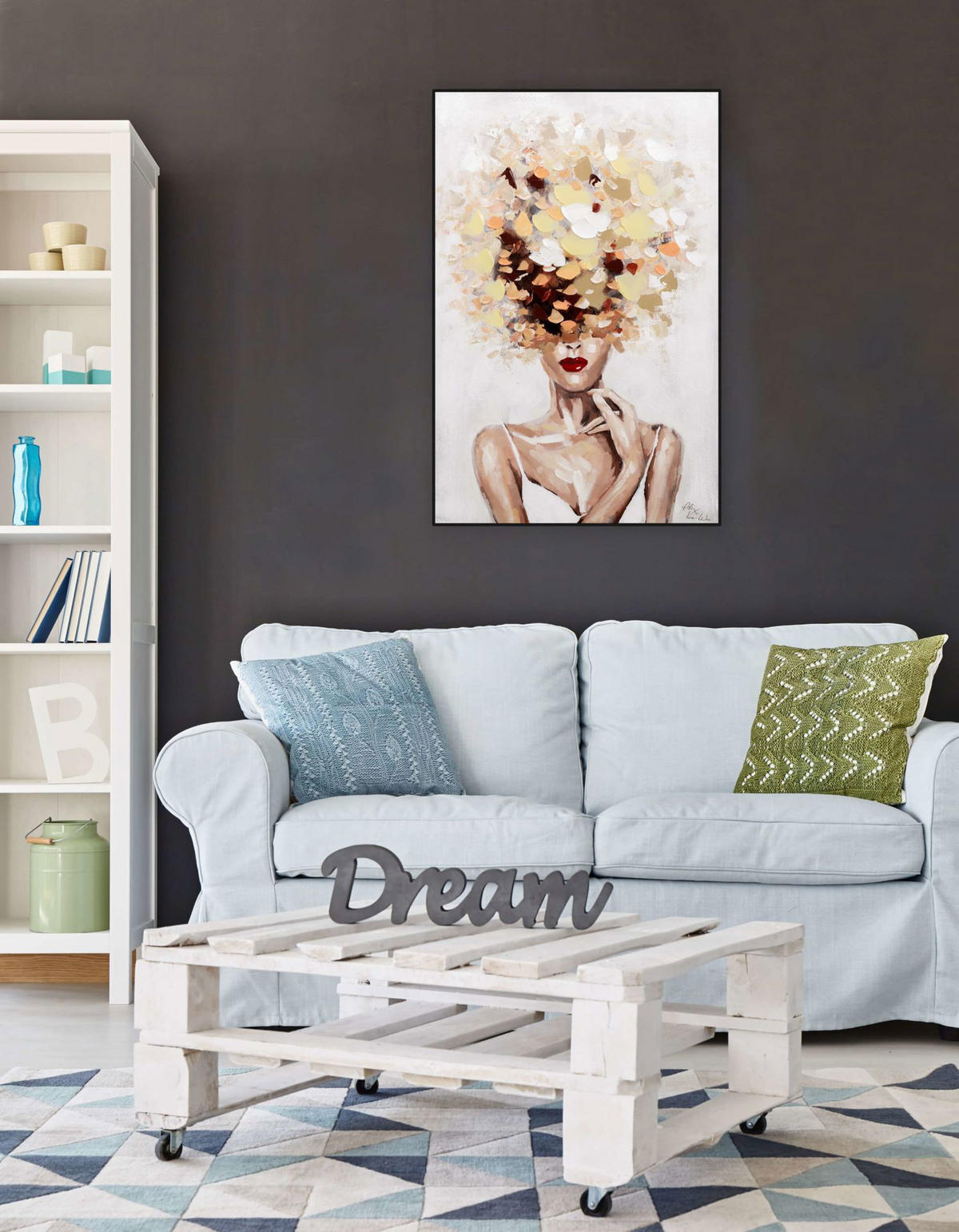 ÖLGEMÄLDE 60/90 cm - Gelb, Holz/Textil (1.24/90cm) - KUNSTLOFT