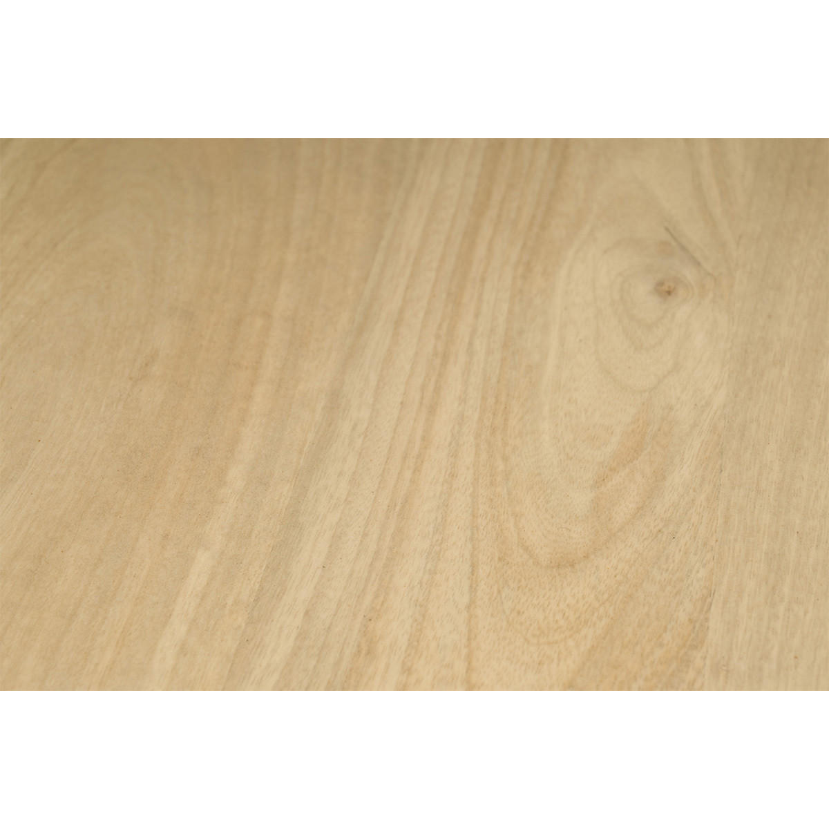 COUCHTISCH Verschachtelt Massiv Mangoholz Metall BARREL - Dunkelbraun, Holz (65/65/45cm) - Miliboo