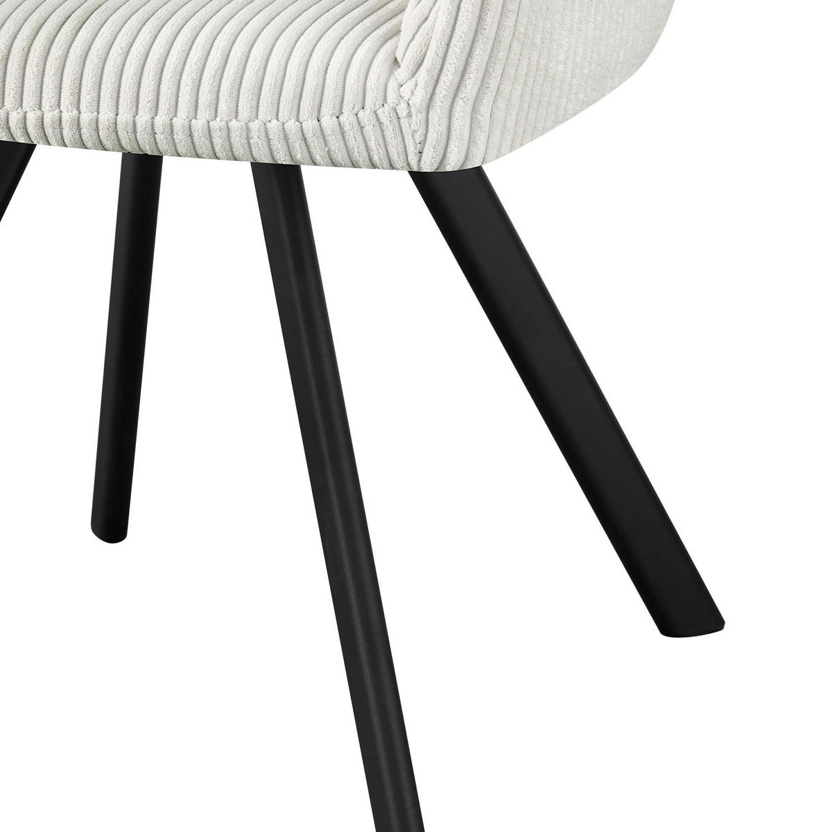 ARMLEHNSTUHL CYRUS 2 Stück - Hellgrau, Metall (56/80/60cm) - B&D Home