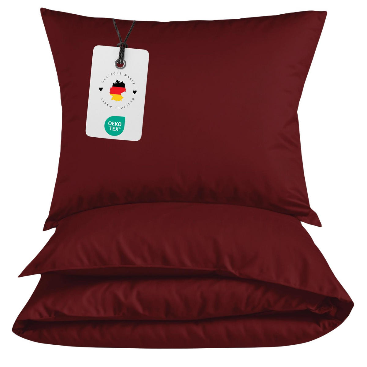 MIKROFASER-BETTWÄSCHE 135x200 cm Bordeaux - Rot, Textil (135/200cm) - Carpe Sonno