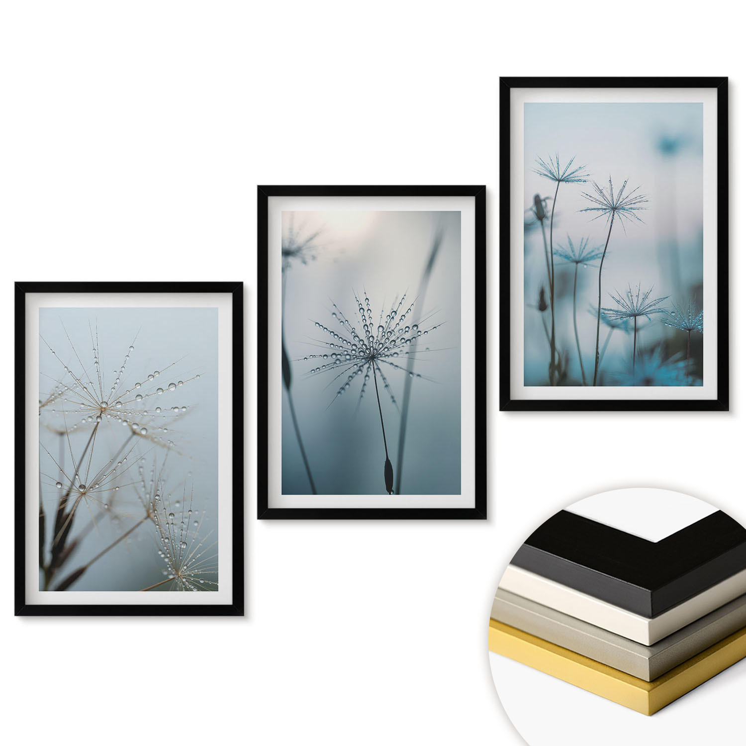 ArtPrintCave Wandbilder Schwarz 40x60 cm