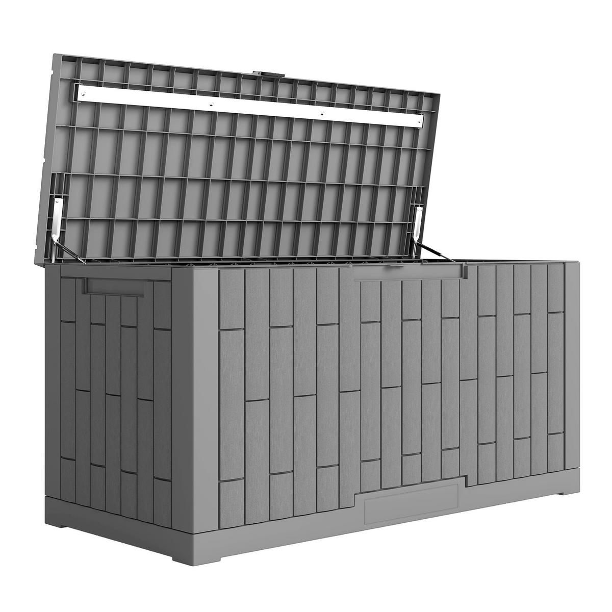 GARTENBOX Kunststoff Grau - Grau, Kunststoff (56/62/122.5cm) - Outsunny