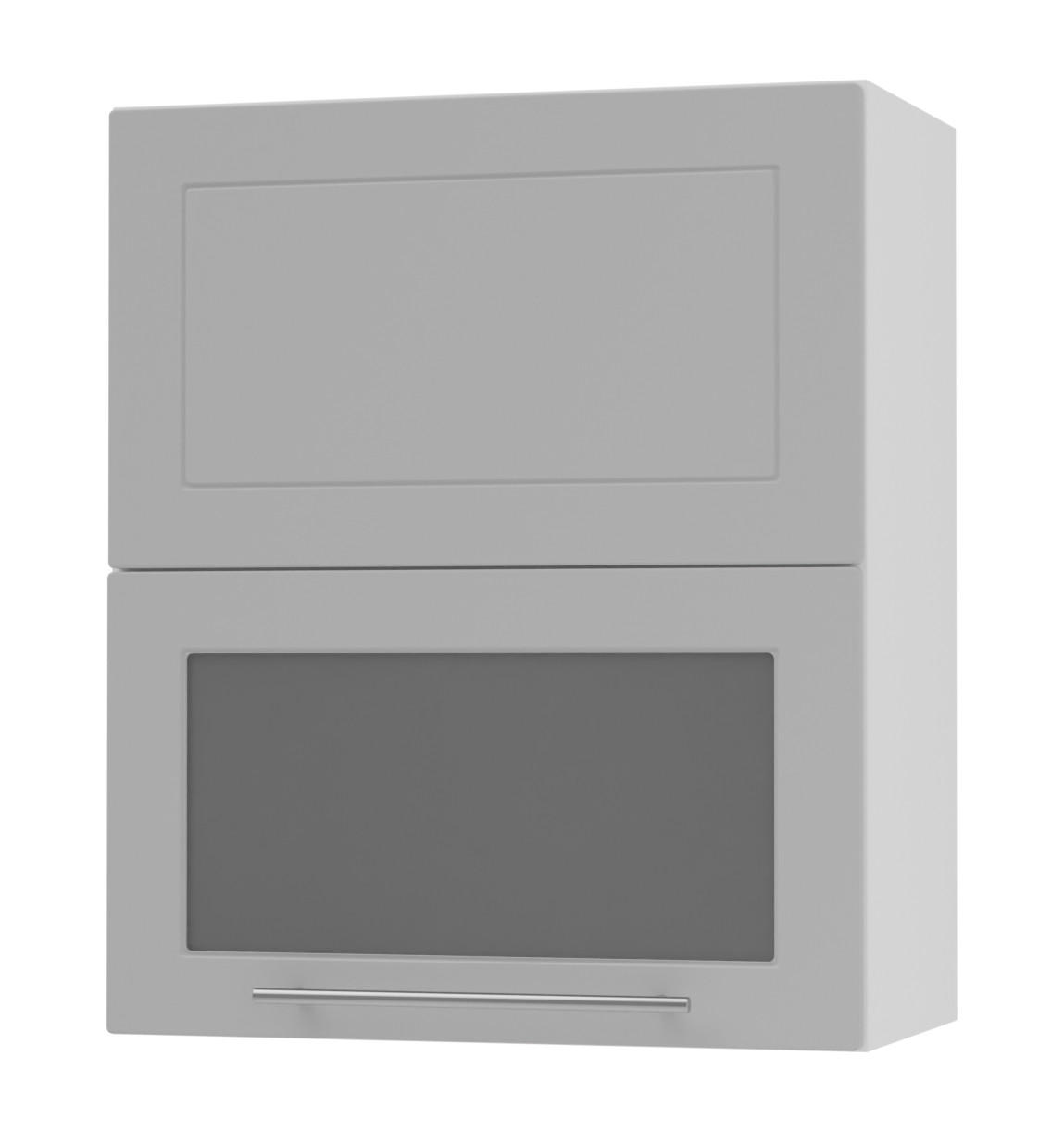 KÜCHENHÄNGESCHRANK Kvantum W8BS/60 Dust Grey Matt / Weiß Matt 60 / 32,5 / 72cm - Weiß/Grau, Holz/Holzwerkstoff (60/72/32.5cm) - Feldmann-Wohnen
