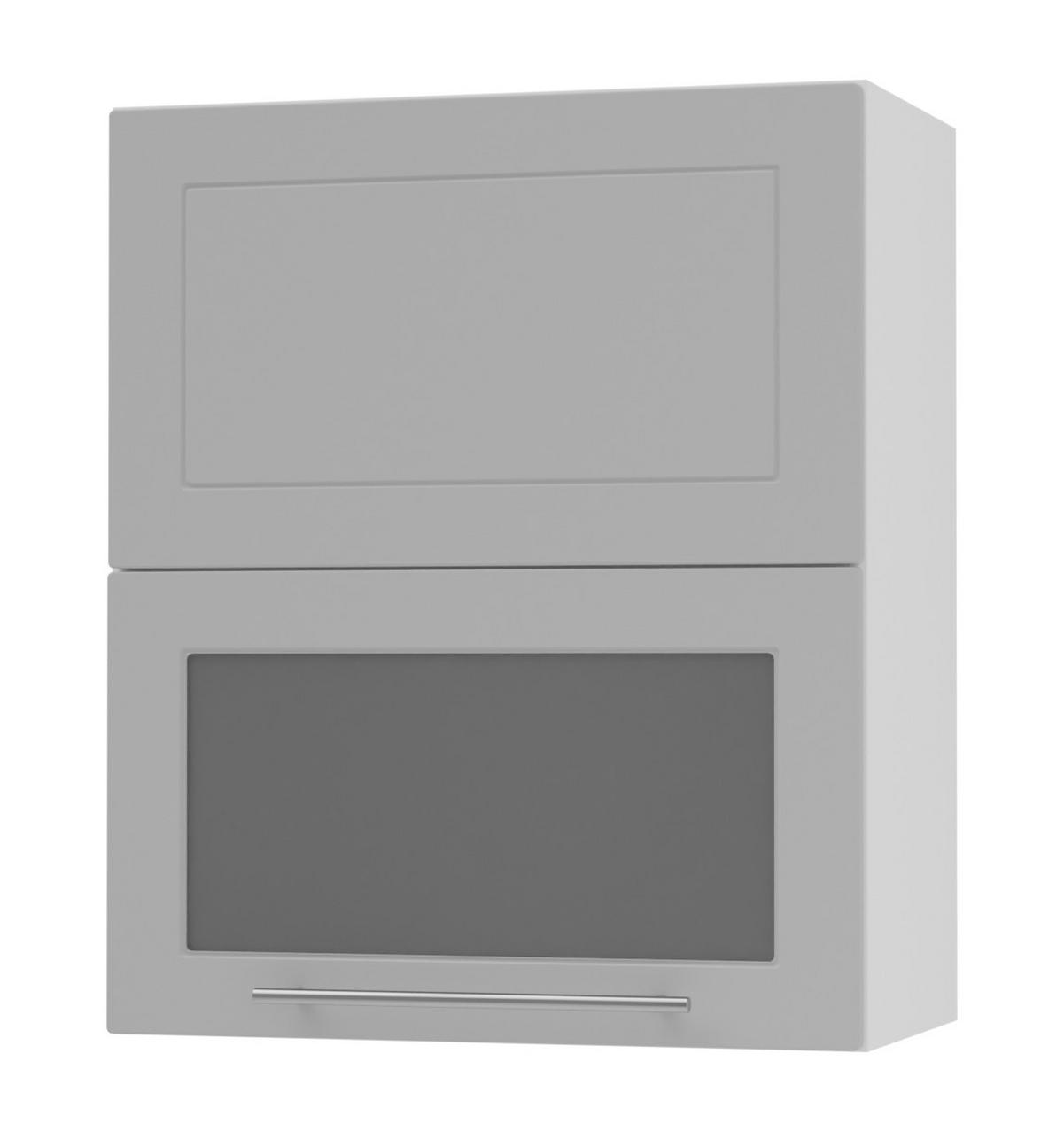 KÜCHENHÄNGESCHRANK Kvantum W8BS/60 Dust Grey Matt / Weiß Matt 60 / 32,5 / 72cm - Weiß/Grau, Holz/Holzwerkstoff (60/72/32.5cm) - Feldmann-Wohnen