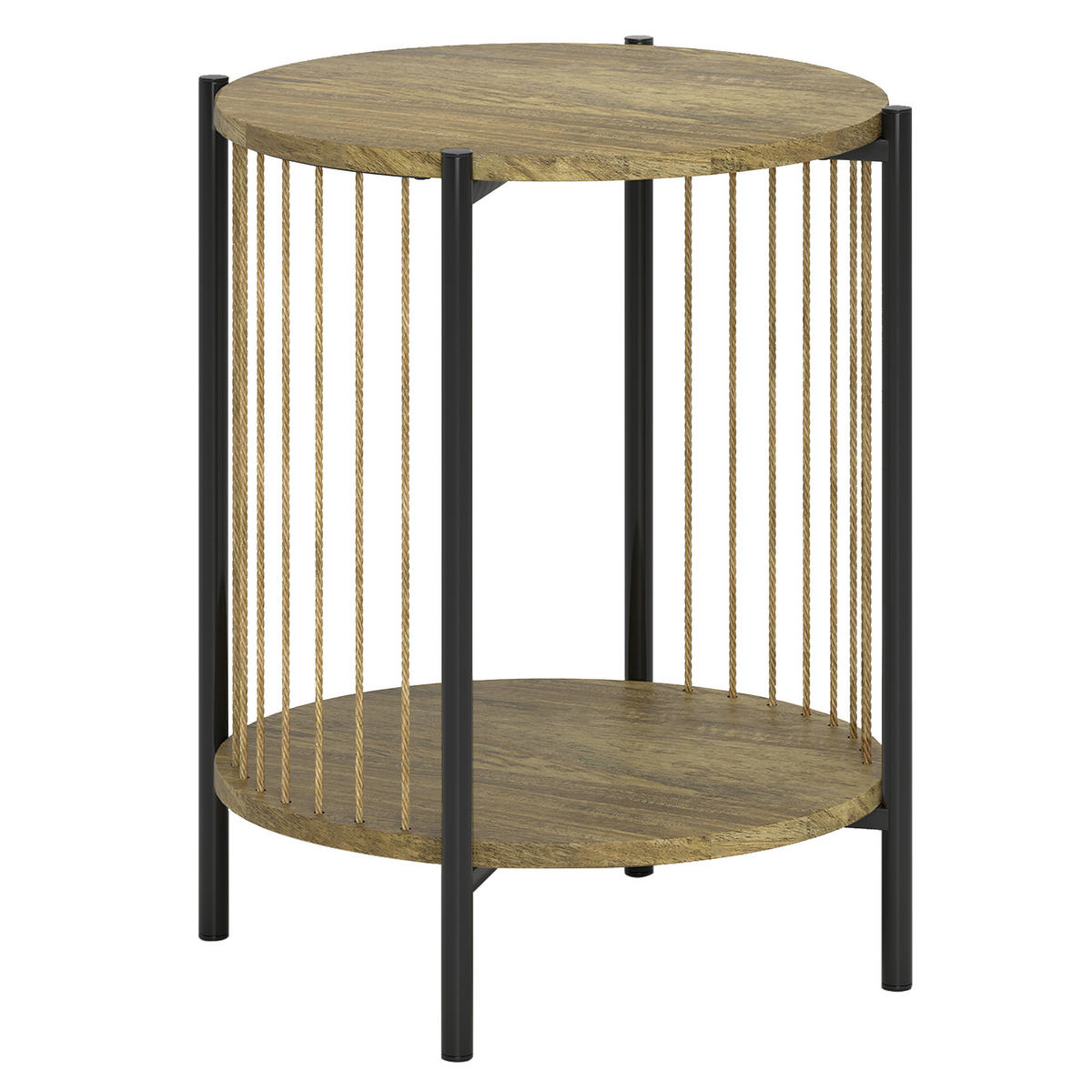 BEISTELLTISCH Beige 1 Stück - Beige, Naturmaterialien (43.5/43.5/51cm) - GiPP