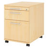 ROLLCONTAINER - mit Hängeregistratur 58/42,8/59 cm in Ahornfarben Relinggriff (Kunststoff) - Ahornfarben, Holzwerkstoff (42.8/59/58cm) - bümö