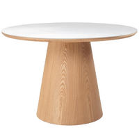 ESSTISCH aus Keramik 115x115x77cm, natur - Braun, Holz (115/115/77cm) - Giga Meubel