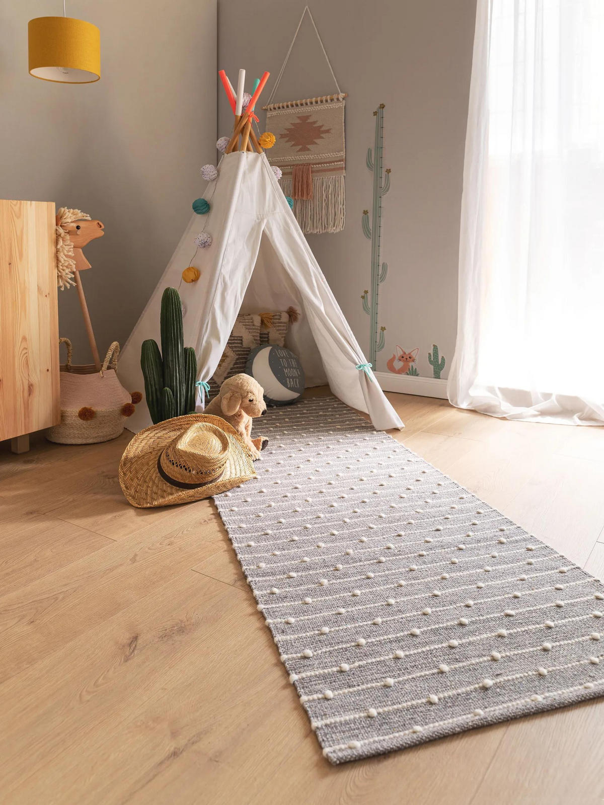 LÄUFER Lupo Grau 70x200 cm - Grau, Naturmaterialien/Textil (70/200cm) - Lytte