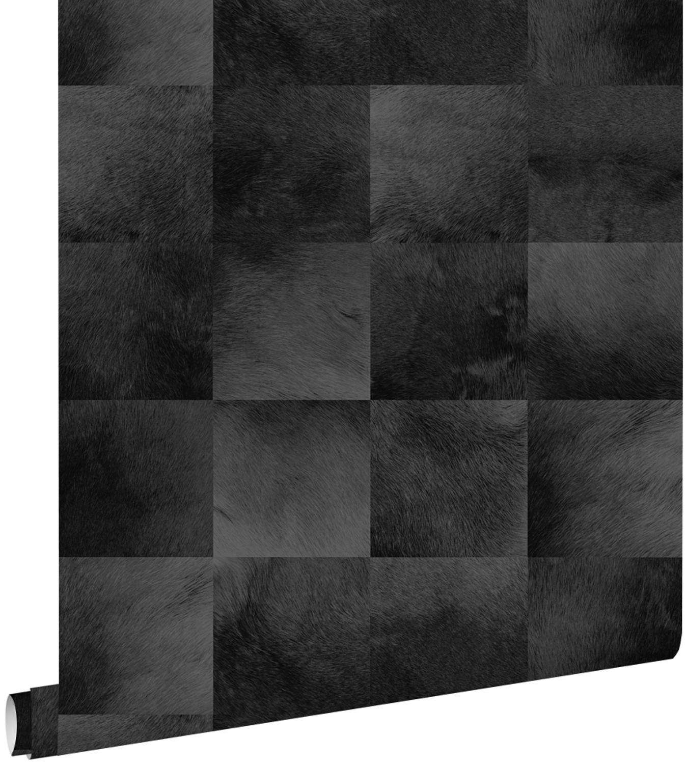 TAPETE Tierhautmuster 53 cm x 10.05 m - Schwarz, Papier (53/1000cm) - ESTAhome