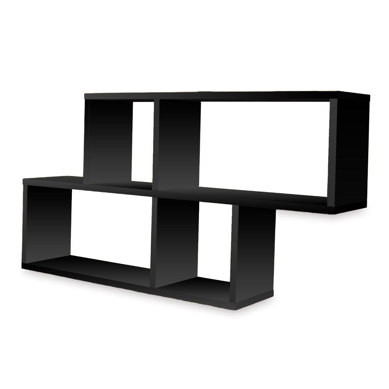 WANDREGAL ERNIE Schwarz 100/20/53 cm - Schwarz, Holzwerkstoff (20/53/100cm) - Coemo