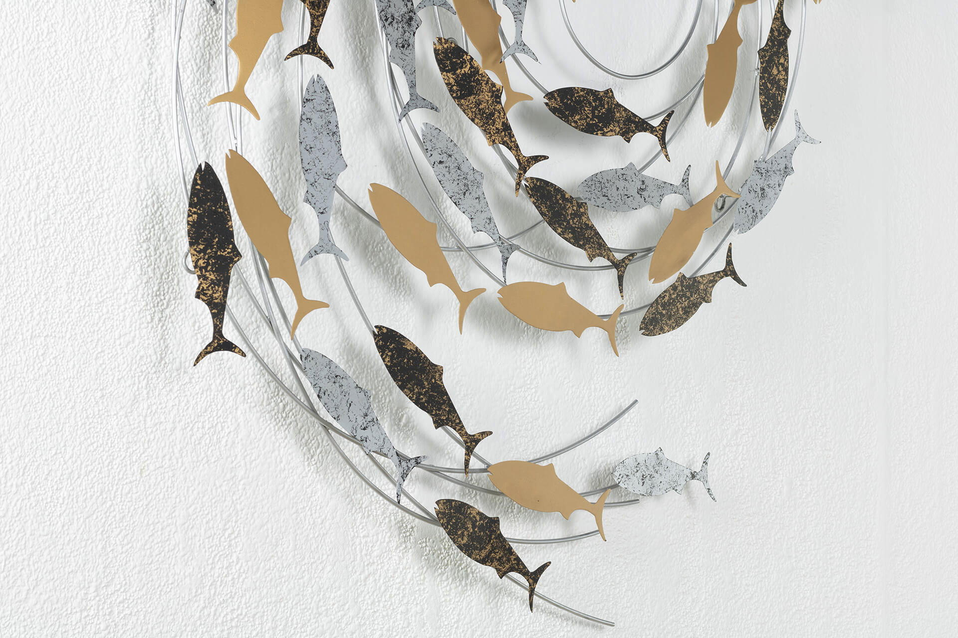WANDDEKO Gold 78/89 cm - Silberfarben/Goldfarben, Metall (3.5/89/5cm) - KUNSTLOFT