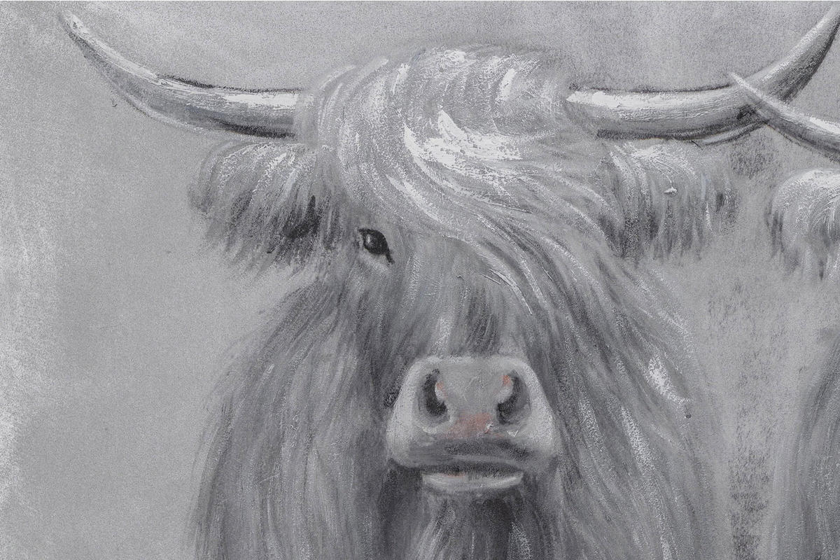 ACRYLBILD HANDGEMALT 120/60 cm - Grau, Holz/Textil (120/60cm) - KUNSTLOFT