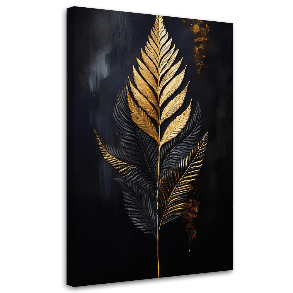 Feeby Wandbild Schwarz 80x120 cm
