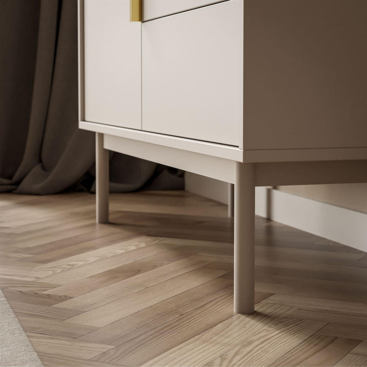 KOMMODE MIRACLE 1D3S mit Schubladen eintrürig Kaschmir - Kaschmir, Holzwerkstoff (104/82/39cm) - Lookway