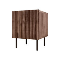 NACHTTISCHE-SET Tacos - Schwarz/Braun, Holzwerkstoff/Metall (45/53/41cm) - MIRJAN24