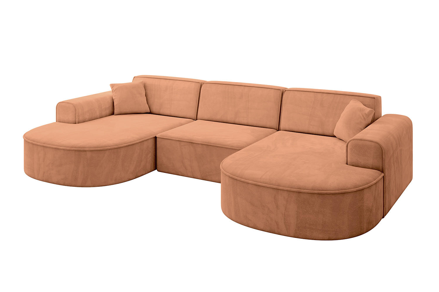 ALTDECOR SEDACÍ SOUPRAVA MARI-U1 – 303 x 171 x 79 cm, oranžový velur