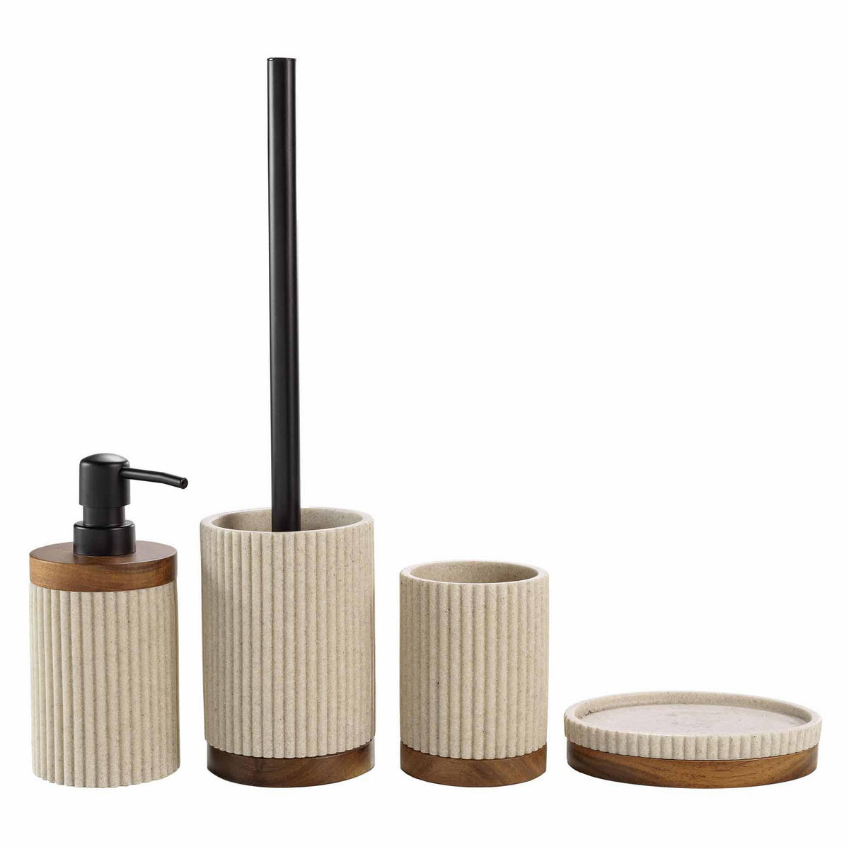 SEIFENSPENDER Niagara 8/8/17 cm - Beige, Kunststoff (8/17/8cm) - Douceur d´intérieur