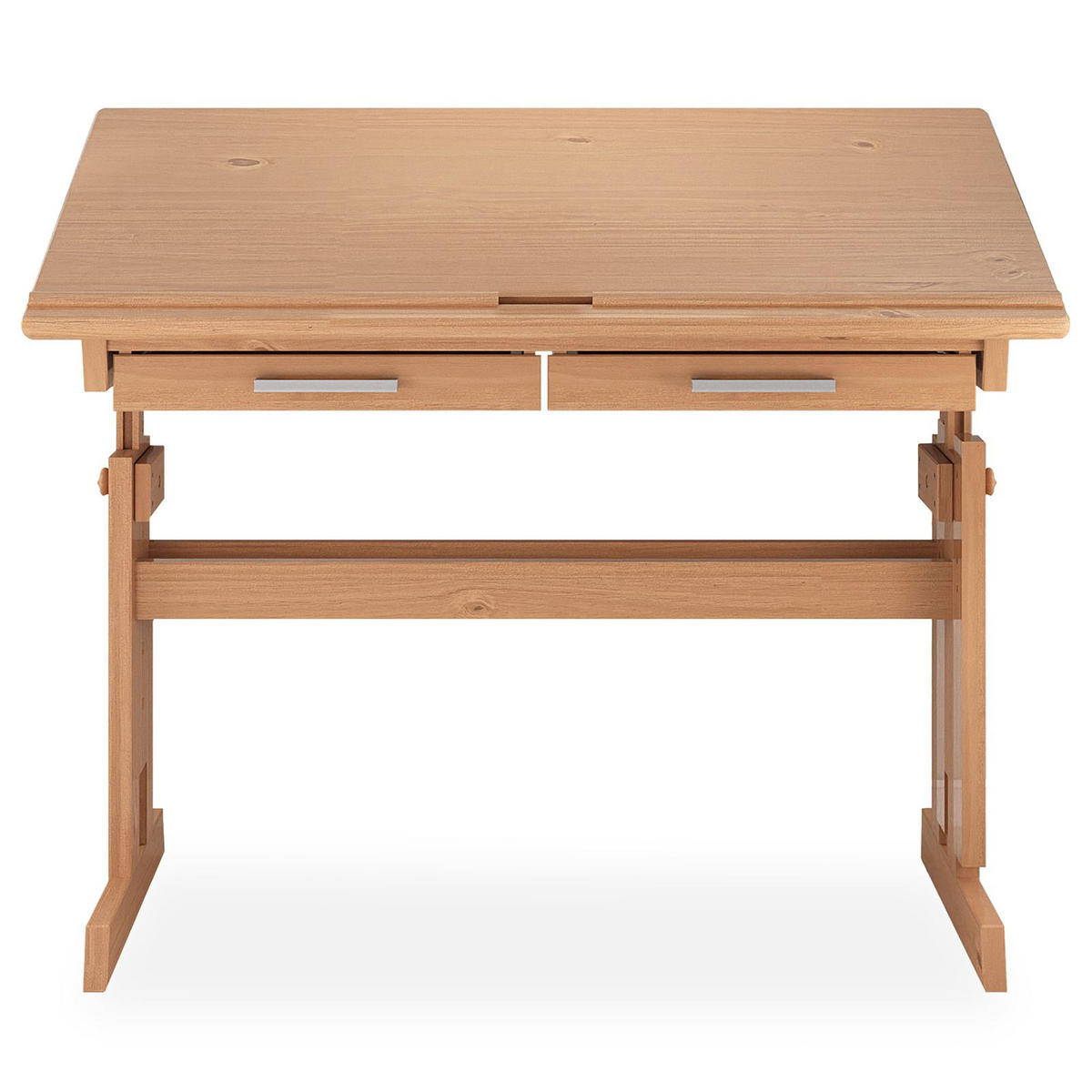 KINDERSCHREIBTISCH OLIVIA - Buchefarben, Holz (109/130/55cm) - IDIMEX