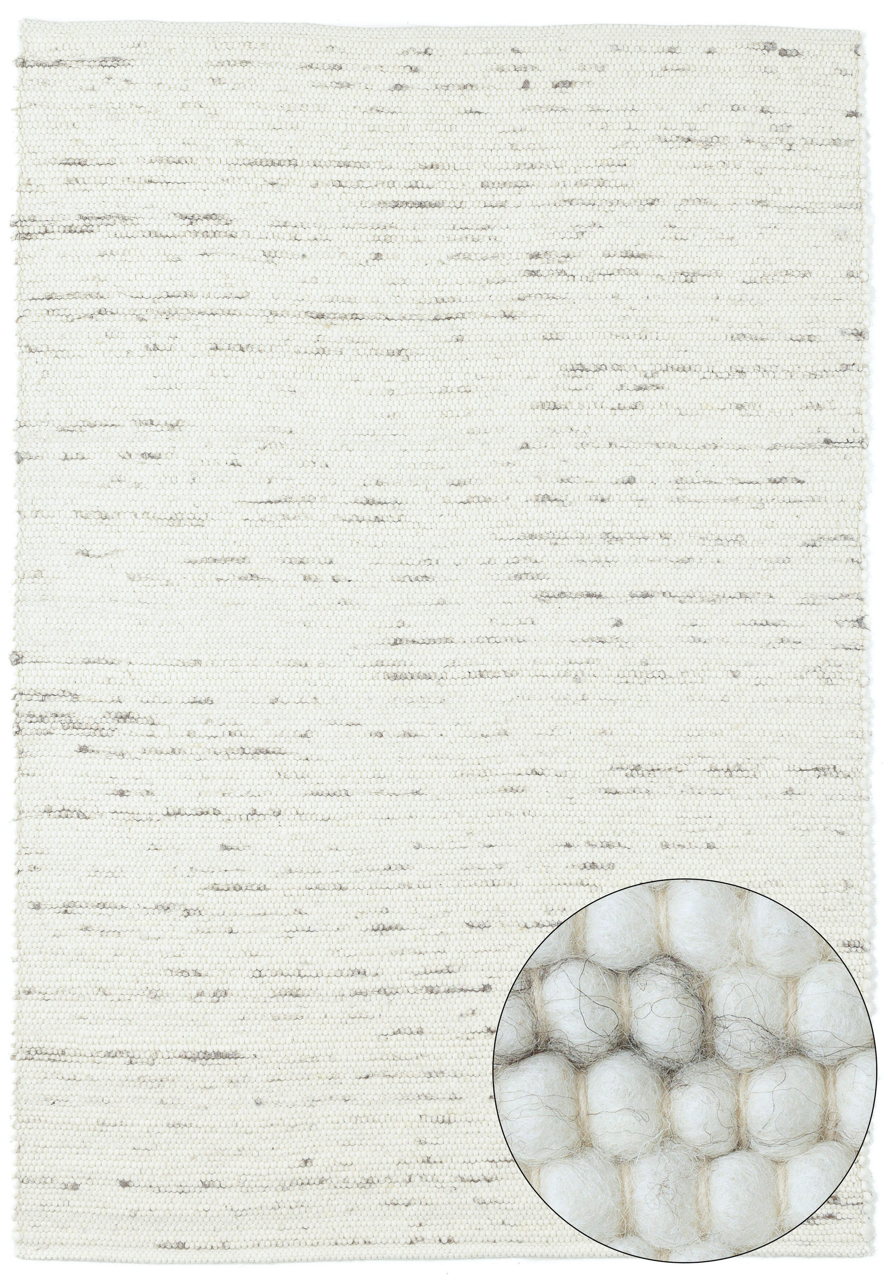 HANDWEBTEPPICH Anden 140x200 cm - Hellgrau, Textil (140/200cm) - Rug and Roll