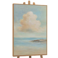 GEMÄLDE Leichtigkeit des Seins Schattenfugenrahmen Eichefarben 140x100 cm - Eichefarben, Holz (140/100cm) - YS-art gallery