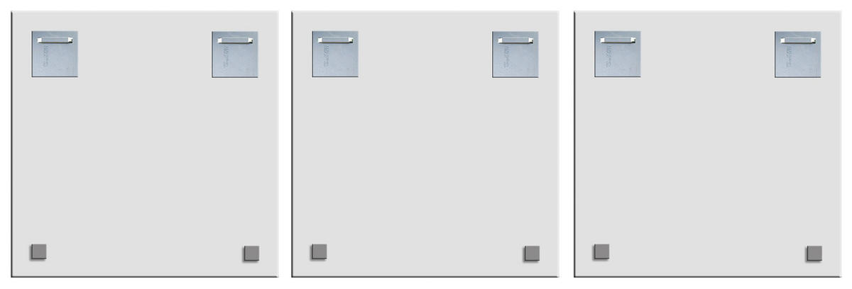 BILDER-SET aus Glas je 50x50 cm Flugzeug schwarz weiß - Weiß, Glas (150/50cm) - artissimo