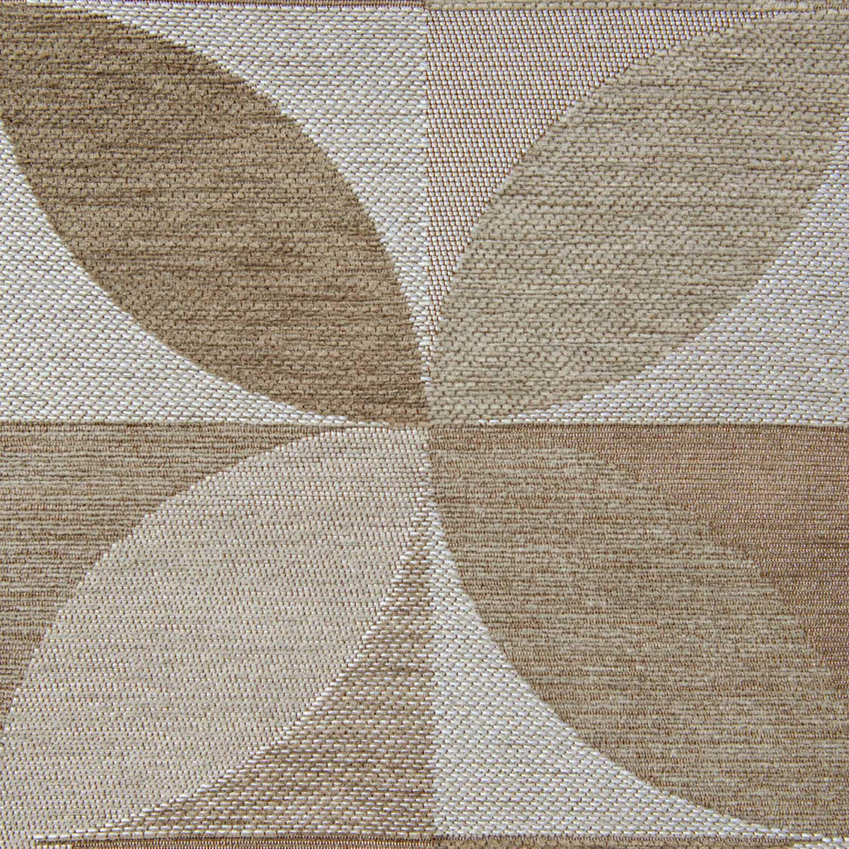 TEPPICH Rondo Diamond 140/200 cm - Beige, Textil (140/200cm) - Lola&Moi
