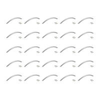 MÖBELGRIFFE Porto, L190mm, 160mm Achsenabstand, Stahl, Nickel satiniert 25er-set - Silberfarben, Metall (18/9/20cm) - EMUCA