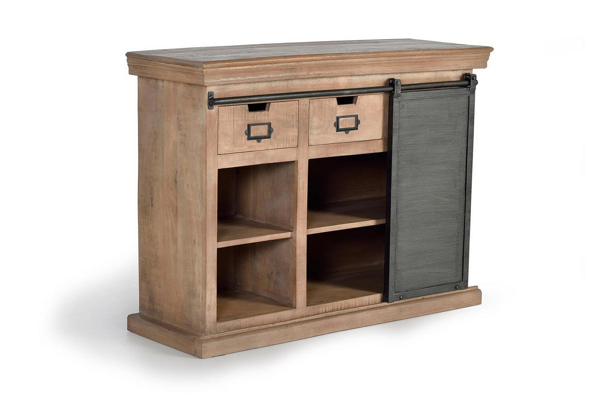 SIDEBOARD aus Mangoholz - Braun, Holz (40/85/115cm) - Giner y Colomer