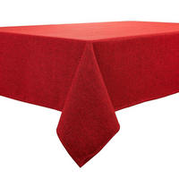 TISCHDECKE Rot 140 x 240 cm wasserabweisend Leinenoptik - Rot, Textil (240/140/1.5cm)