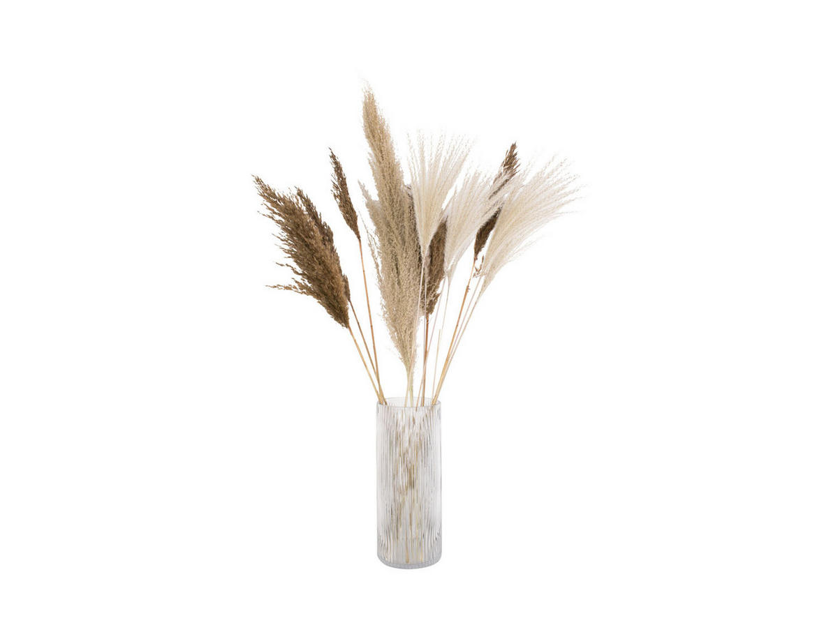 VASE Allure Straight Grau 12/12/30 cm - Grau, Glas (12/30cm) - Present Time