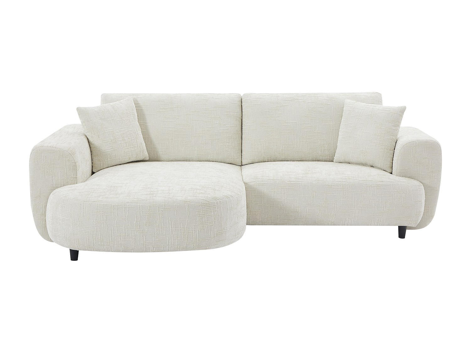 SOFA ohne Schlafmöglichkeit - 4 Personen - Stoff - Beige - - Beige, Textil (250/84/154cm) - Vente-Unique