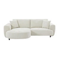 SOFA ohne Schlafmöglichkeit - 4 Personen - Stoff - Beige - - Beige, Textil (250/84/154cm) - Vente-Unique