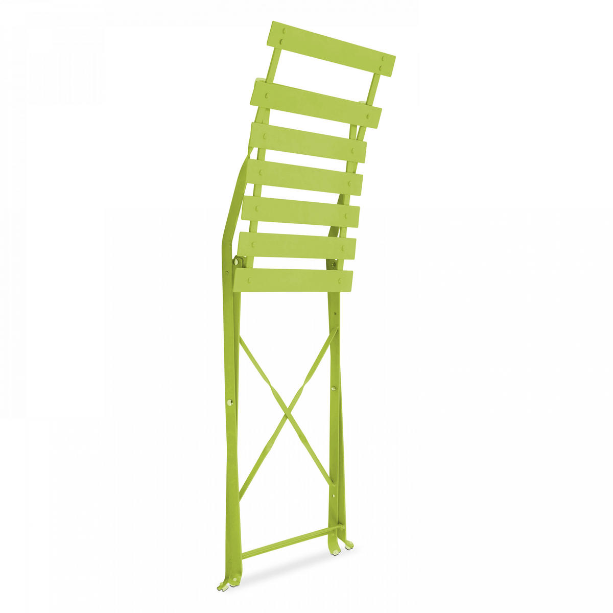 GARTENSTUHL, klappbar 2-tlg., Grün - Grün, Metall (46/82/42cm) - Oviala