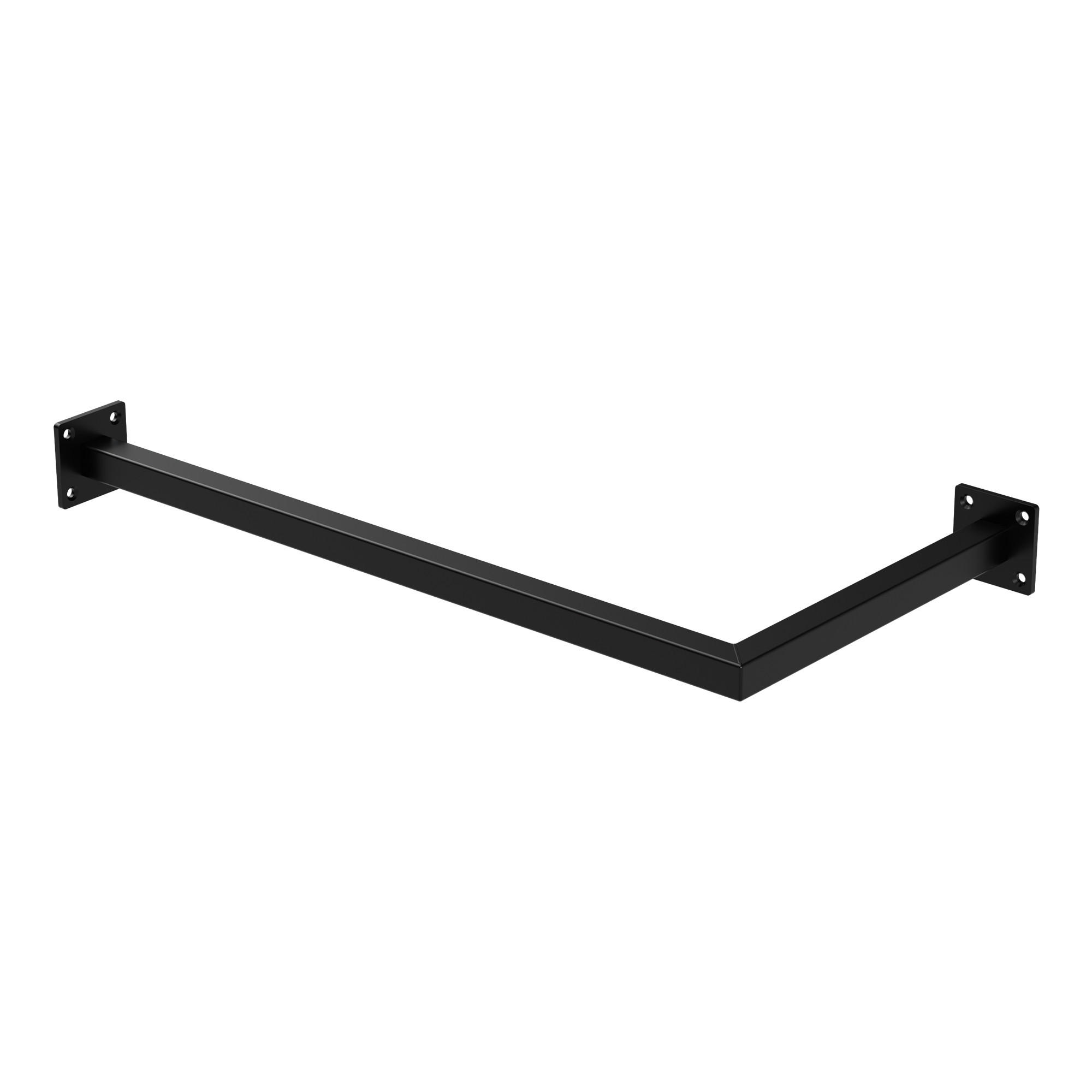 ML-DESIGN ROHOVÁ VĚŠÁKOVÁ TYČ T30 cm x Š60 cm černá z oceli ve tvaru U
