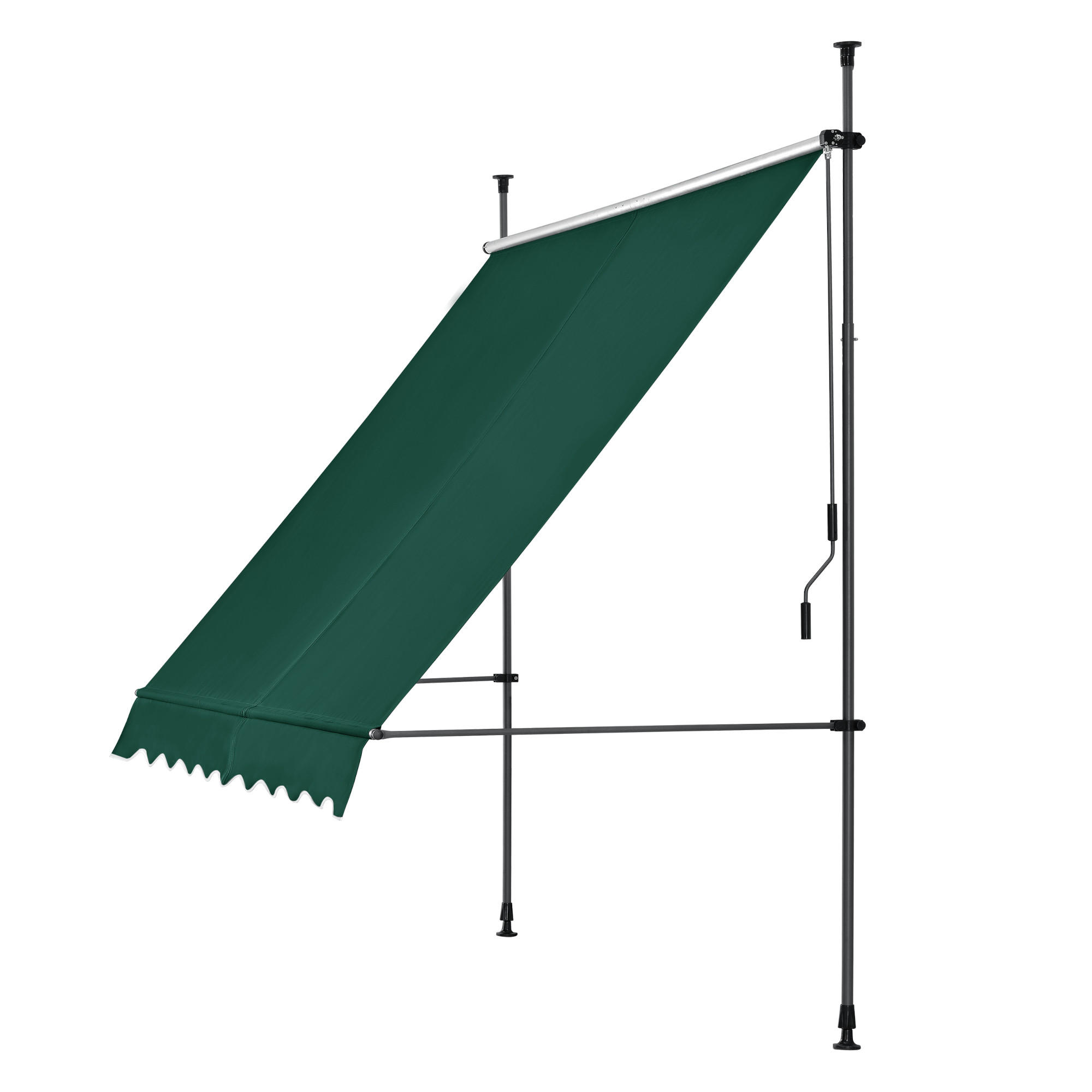 KLEMMMARKISE Stem - Dunkelgrün, Textil/Metall (400/309/120cm) - pro.tec