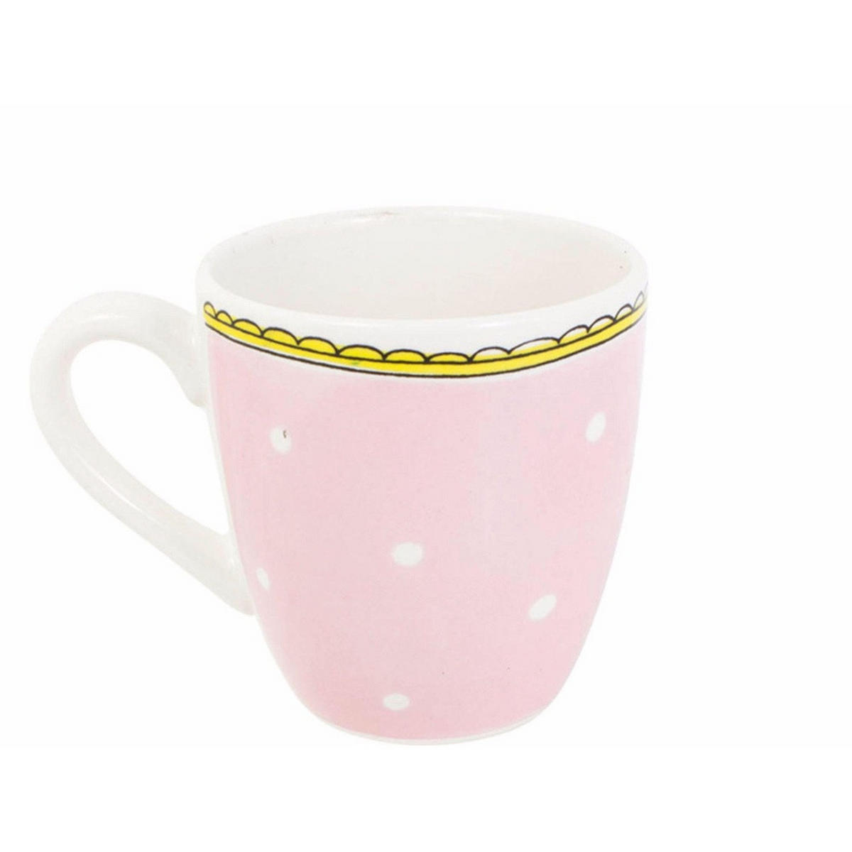 MINI-BECHER Punkt in Rosa - 200 ml - Multicolor, Keramik (0.2L) - Blond Amsterdam