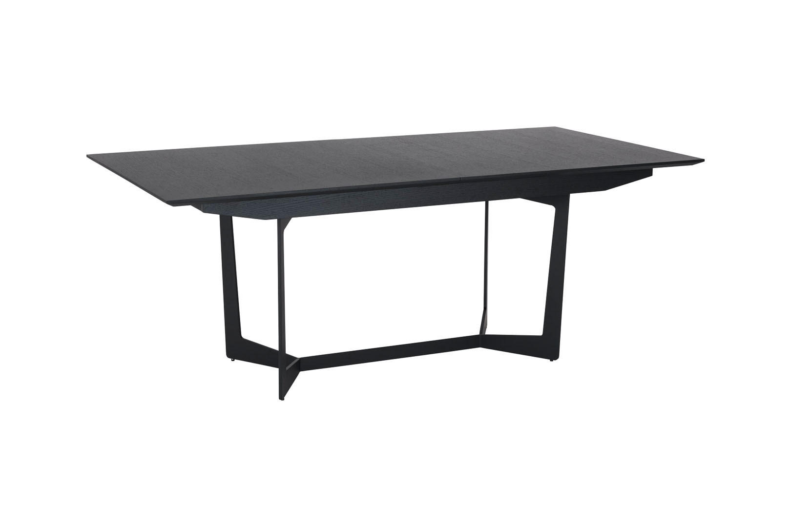 ESSTISCH schwarz - Schwarz, Holz/Metall (100/200/76cm) - ebuy24