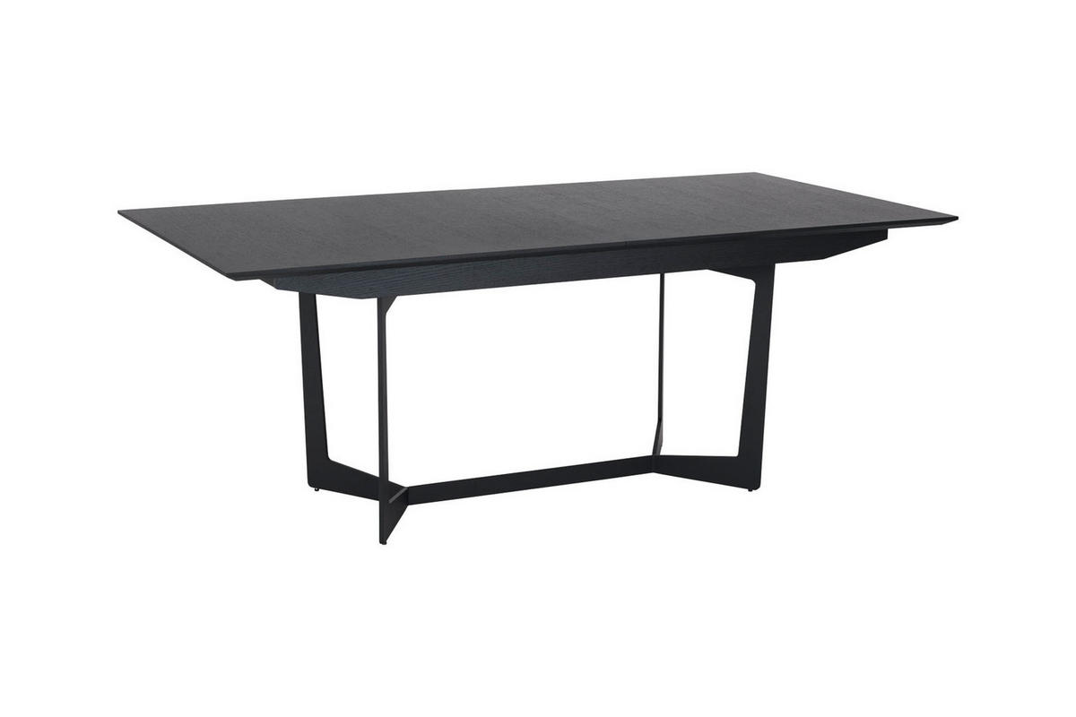 ESSTISCH schwarz - Schwarz, Holz/Metall (100/200/76cm) - ebuy24