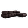 ECKSOFA Beidseitig Kunstleder Violett - Blau/Pflaume, Leder/Kunststoff (285/191cm) - Makamii